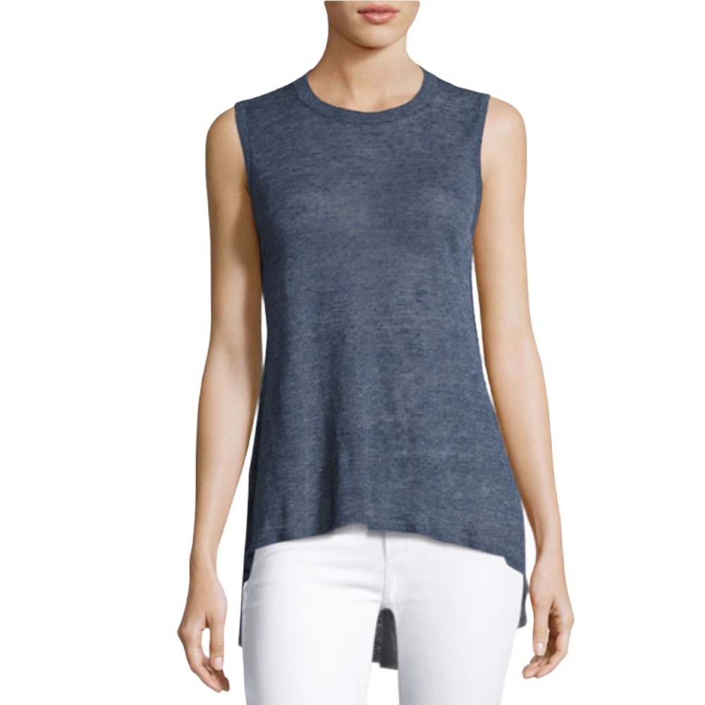 NWOT ALICE + OLIVIA Jamika High-Low Linen Sweater